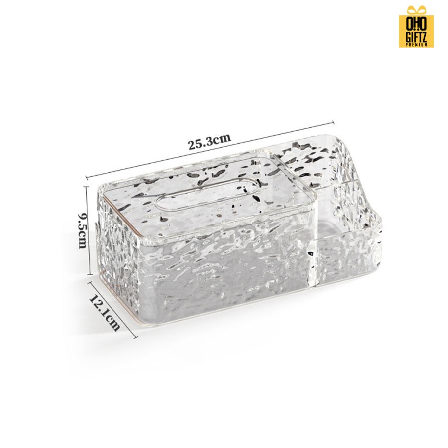 กล่องทิชชู่น้ำแข็ง สกรีนโลโก้ ทำเป็นของพรีเมี่ยม ของชำร่วยได้