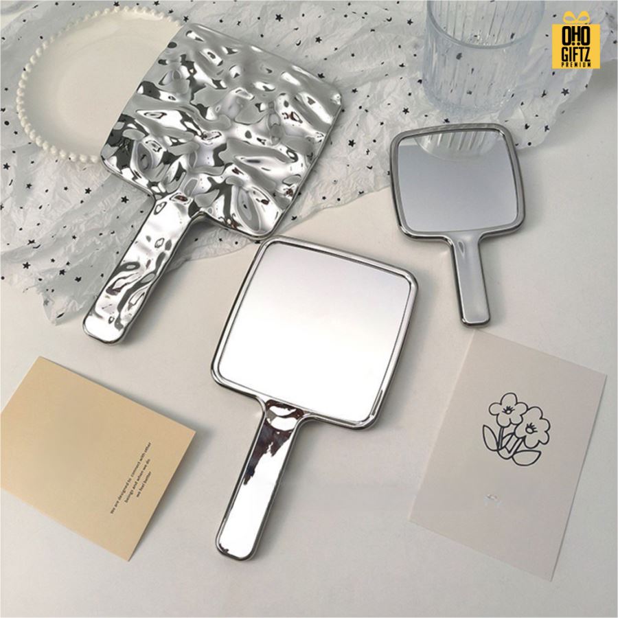 กระจกพลาสติก abs สกรีนชื่อ สกรีนโลโก้  ทำเป็นของพรีเมี่ยมได้