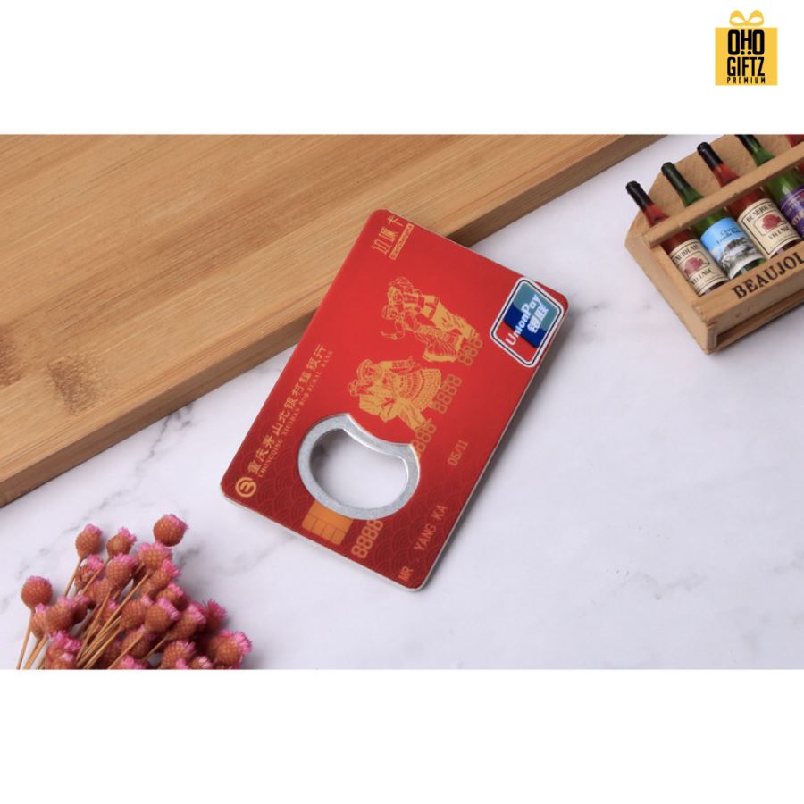 ที่เปิดขวดการ์ด พิมพ์ไม่จำกัดสี สกรีนโลโก้  ทำเป็นของพรีเมี่ยมได้