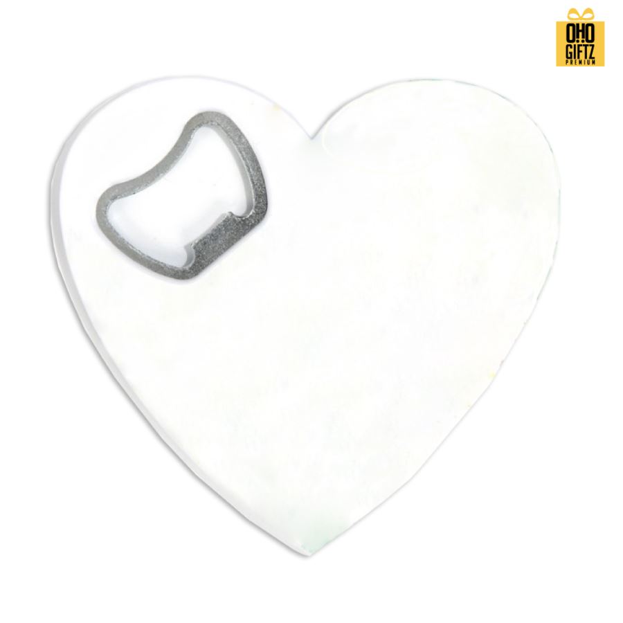 ที่เปิดขวดหัวใจ สกรีนโลโก้  ทำเป็นของพรีเมี่ยมได้