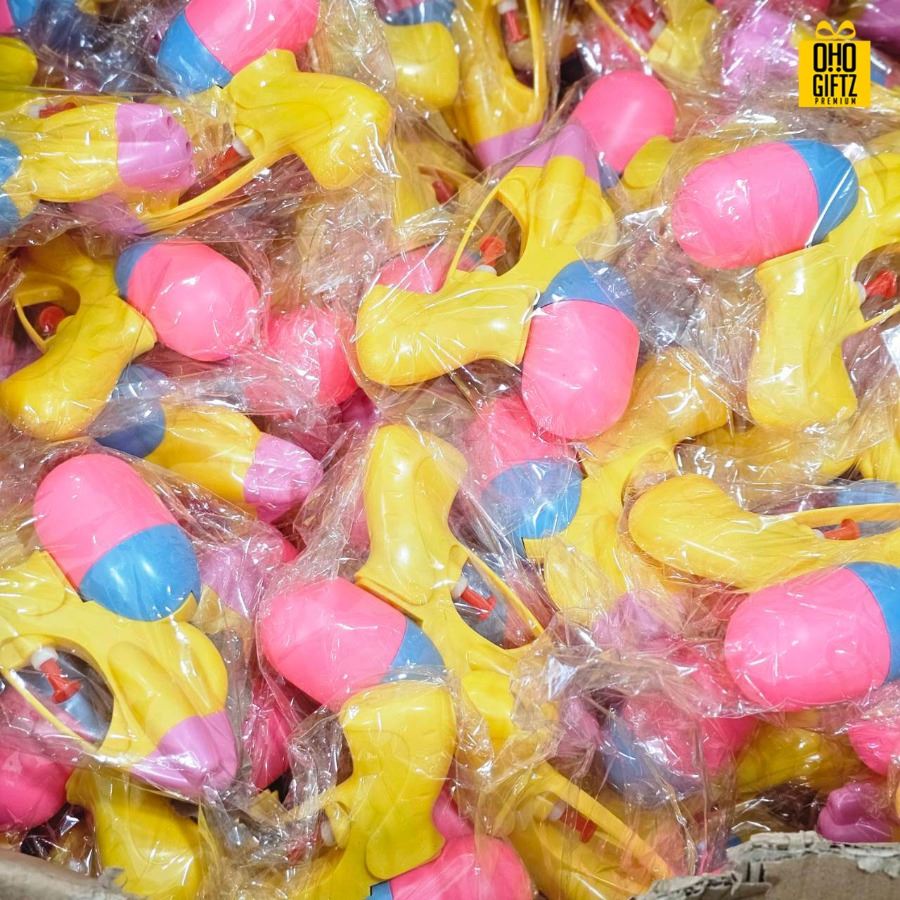 ปืนฉีดน้ำสีสดใส ไซต์มินิ สกรีนโลโก้ ทำเป็นของพรีเมี่ยม