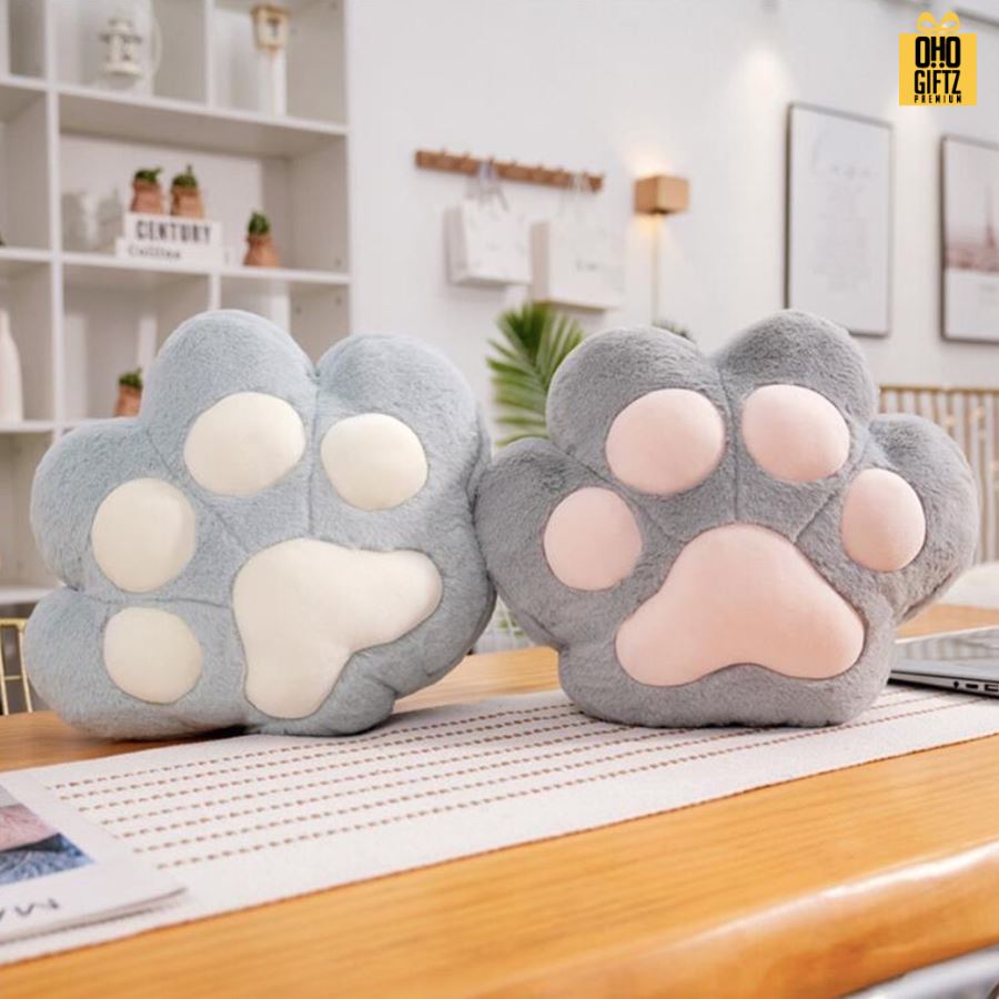 หมอนผ้าห่มอุ้งมือแมว ผลิตโลโก้  เย็บลาเบล ทำเป็นของพรีเมี่ยมได้