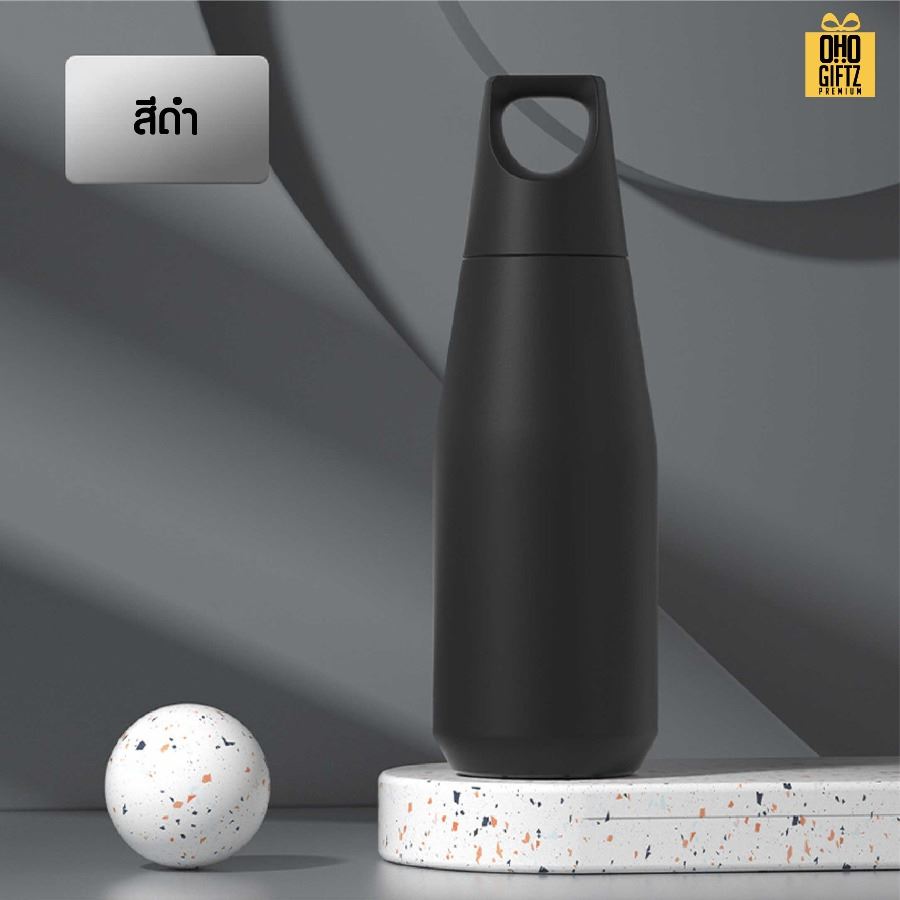 ขวดน้ำสแตนเลสสไตล์ญี่ปุ่น สกรีนโลโก้ ทำเป็นของพรีเมี่ยมได้