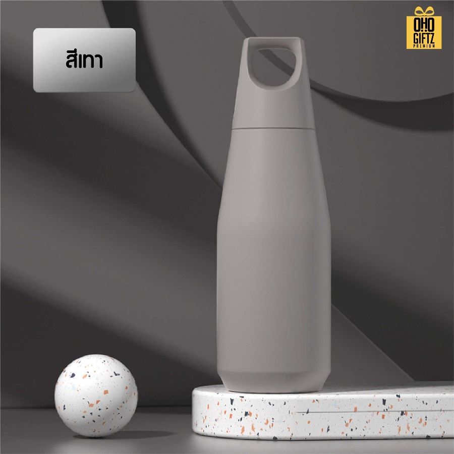 ขวดน้ำสแตนเลสสไตล์ญี่ปุ่น สกรีนโลโก้ ทำเป็นของพรีเมี่ยมได้