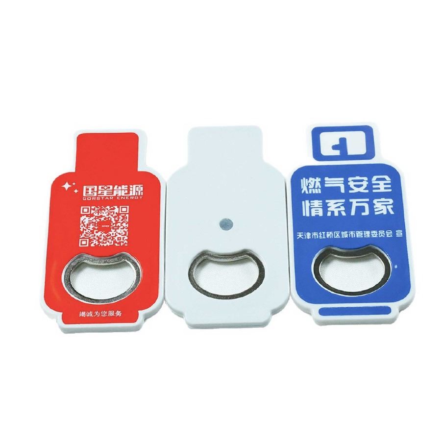 ที่เปิดขวดแม่เหล็กติดตู้เย็น ทรงถังแก๊ส สกรีนโลโก้ ทำเป็นของพรีเมี่ยมได้