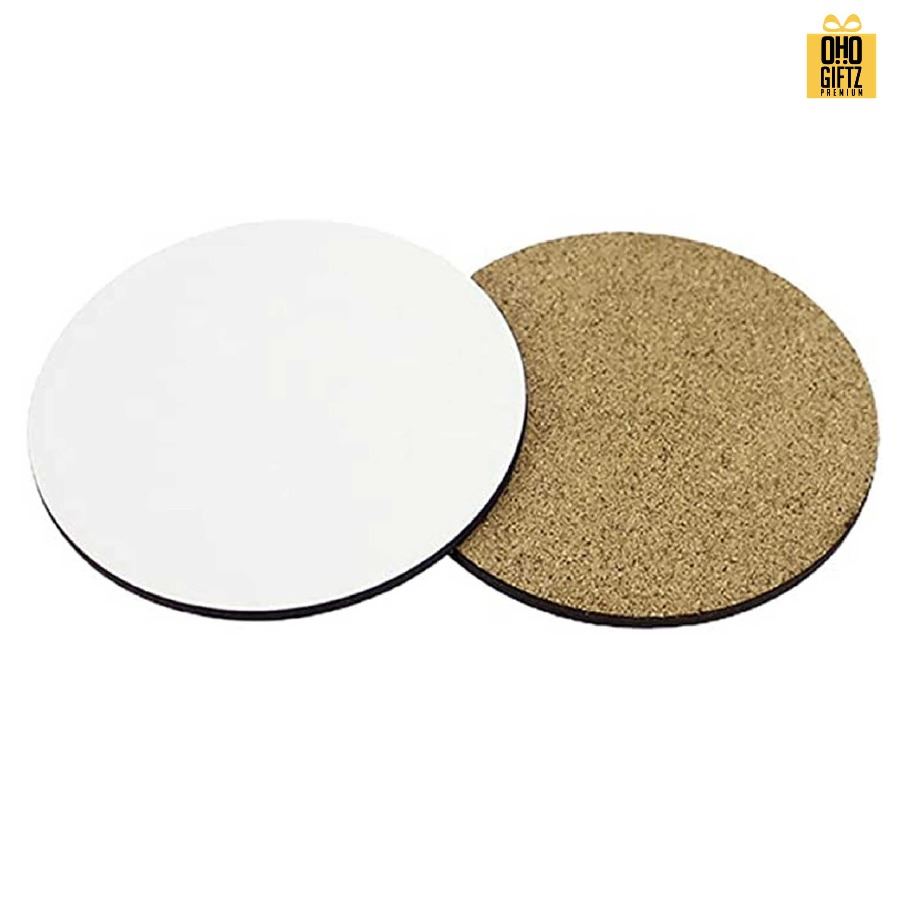 แผ่นรองแก้วน้ำไม้ MDF พิมพ์ไม่จำกัดสี สกรีนโลโก้ได้ พิมพ์ภาพได้