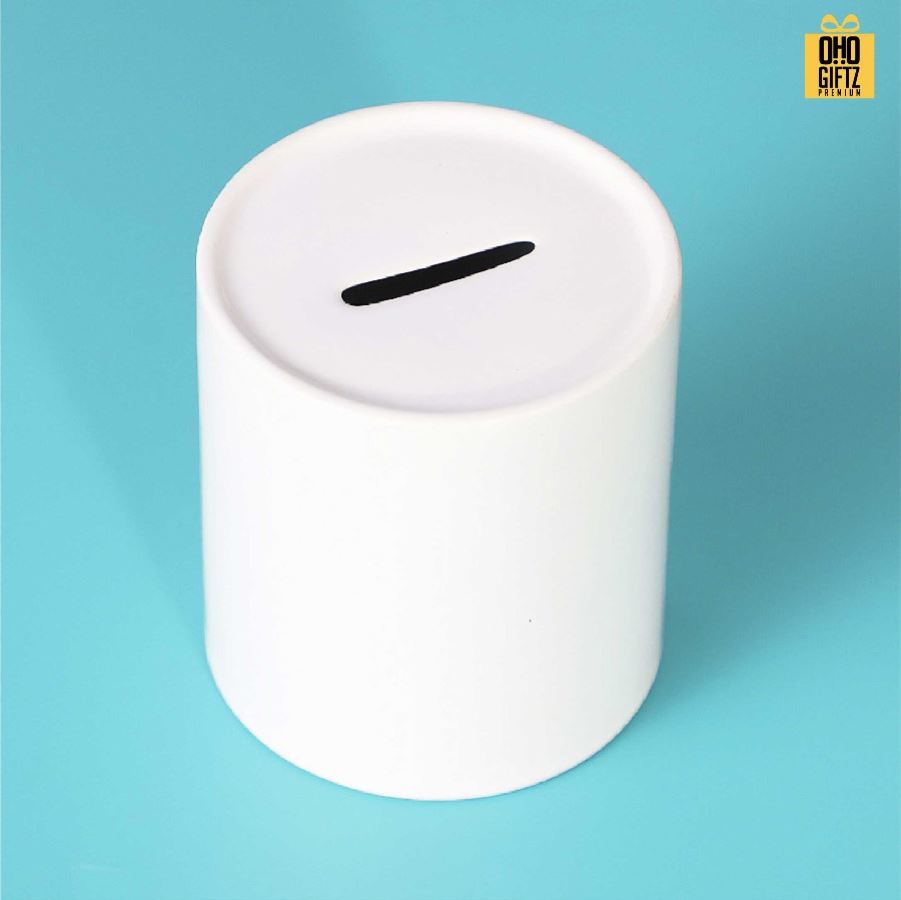 กระปุกออมสินเซรามิก พิมพ์ไม่จำกัดสี สกรีนโลโก้ ทำเป็นของพรีเมี่ยม ของชำร่วยได้