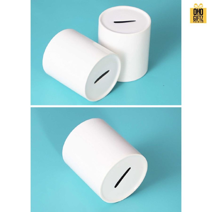 กระปุกออมสินเซรามิก พิมพ์ไม่จำกัดสี สกรีนโลโก้ ทำเป็นของพรีเมี่ยม ของชำร่วยได้