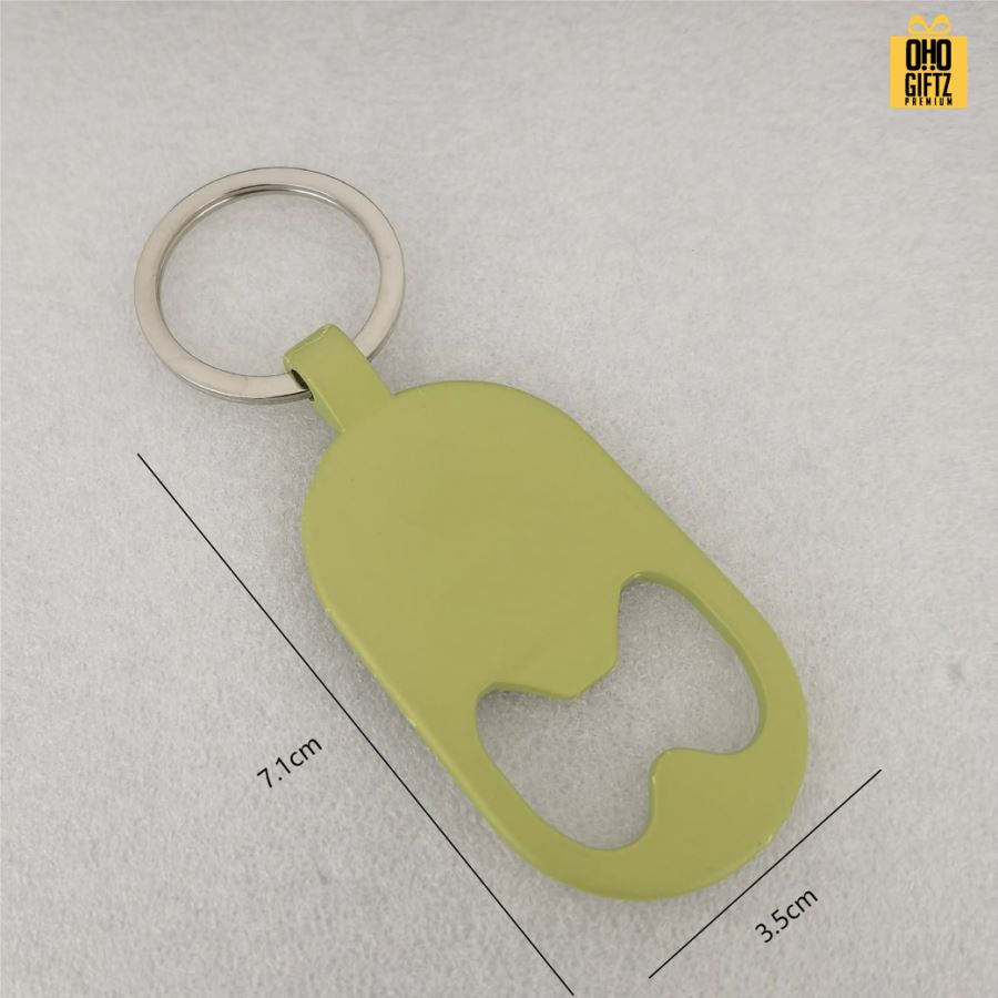 พวงกุญแจที่เปิดขวดโลหะเคลือบ สกรีนโลโก้  ทำเป็นของพรีเมี่ยมได้