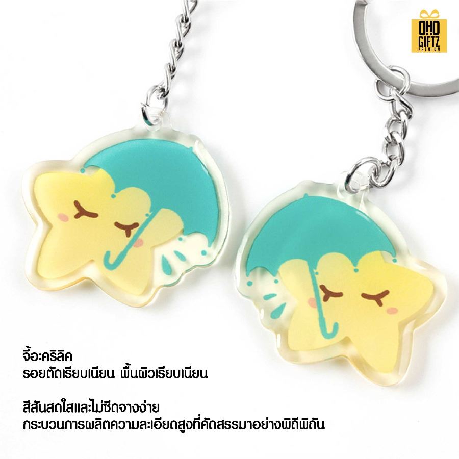 สายคล้องมือห้อยอะคริลิค ดีไซน์ตามต้องการ สกรีนโลโก้ ทำของพรีเมี่ยมได้