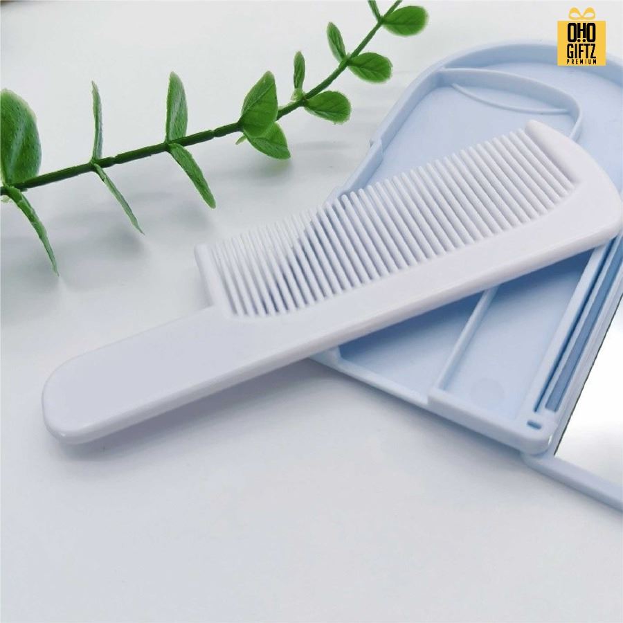 ตลับกระจกและหวีทรงไอศกรีม สกรีนโลโก้ ทำเป็นของพรีเมี่ยมได้