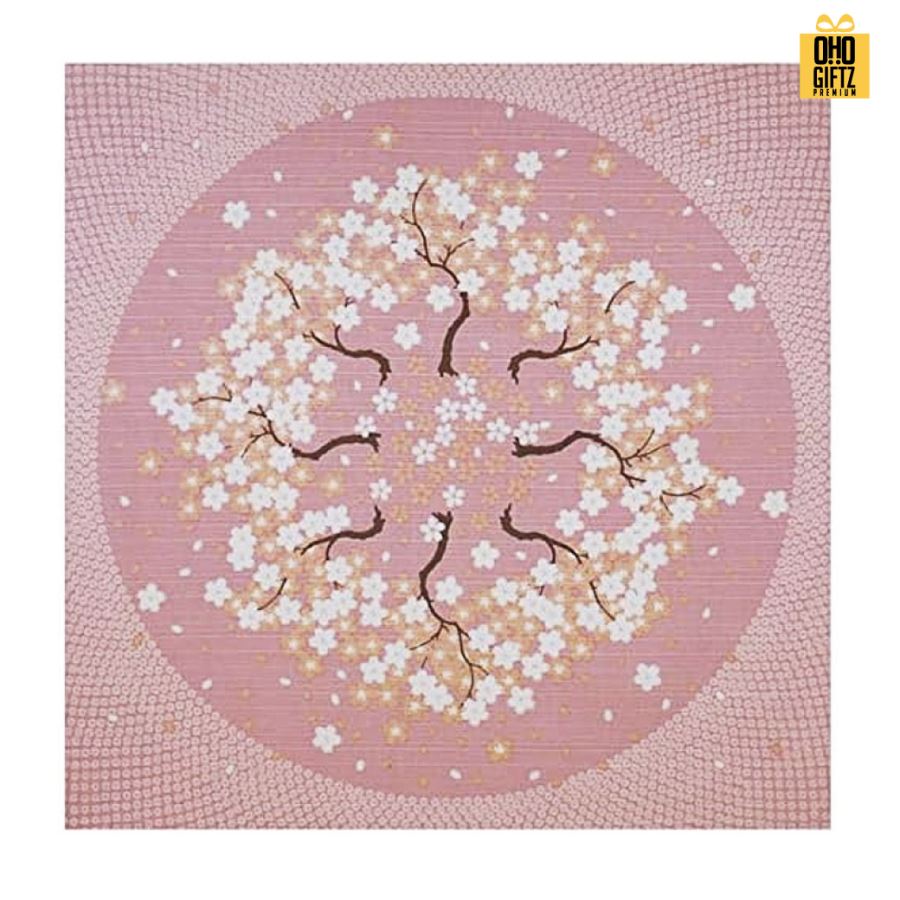 ผ้าเช็ดหน้าผ้าพันคอผ้าห่อของขวัญสไตล์ญี่ปุ่น รับผลิตพิมพ์ลายไม่จำกัดสี สกรีนโลโก้ ทำเป็นของพรีเมี่ยมได้