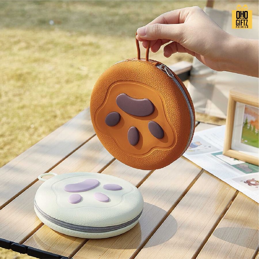 ชามอาหารสัตว์เลี้ยงแบบพกพา พร้อมกระเป๋าใส่ สกรีนโลโก้ ทำเป็นของพรีเมี่ยม