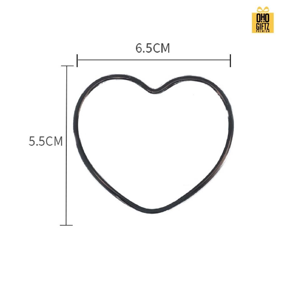 กระจกหัวใจพกพา สกรีนชื่อ สกรีนโลโก้ ทำเป็นของพรีเมี่ยมได้