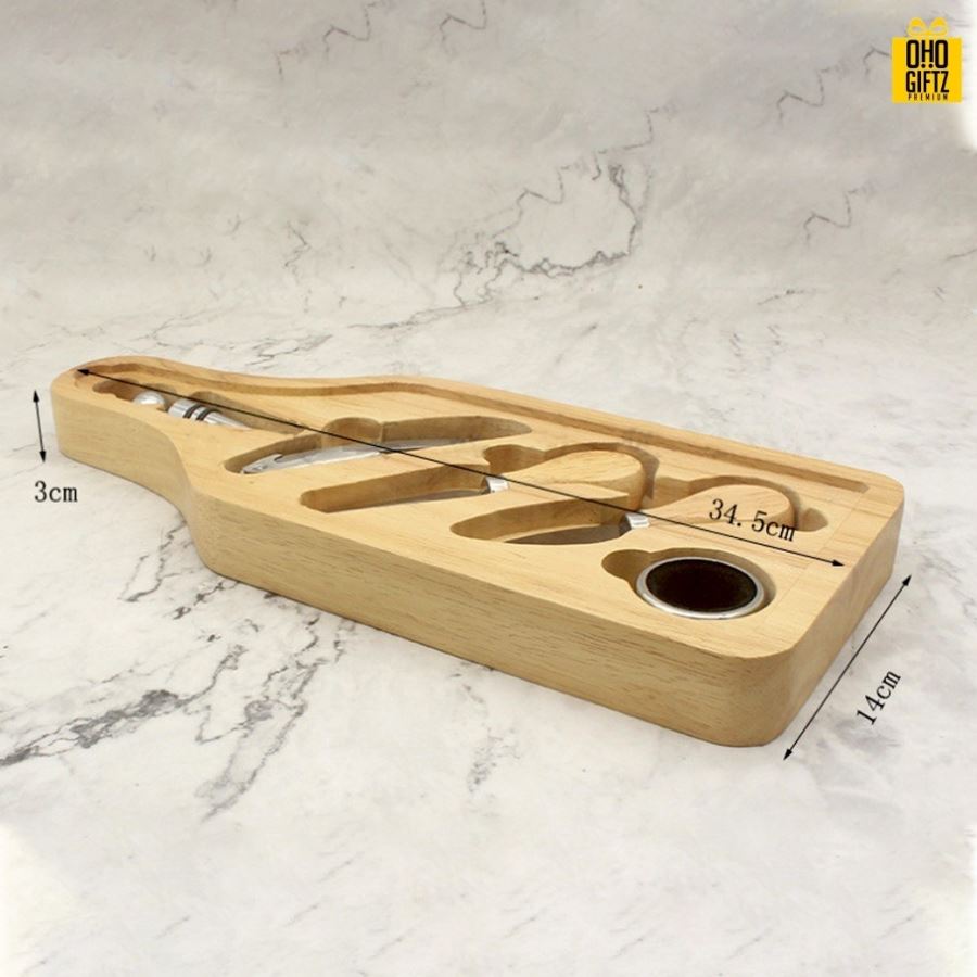 ชุดครัวกล่องไม้อเนกประสงค์ สกรีนโลโก้  ทำเป็นของพรีเมี่ยม