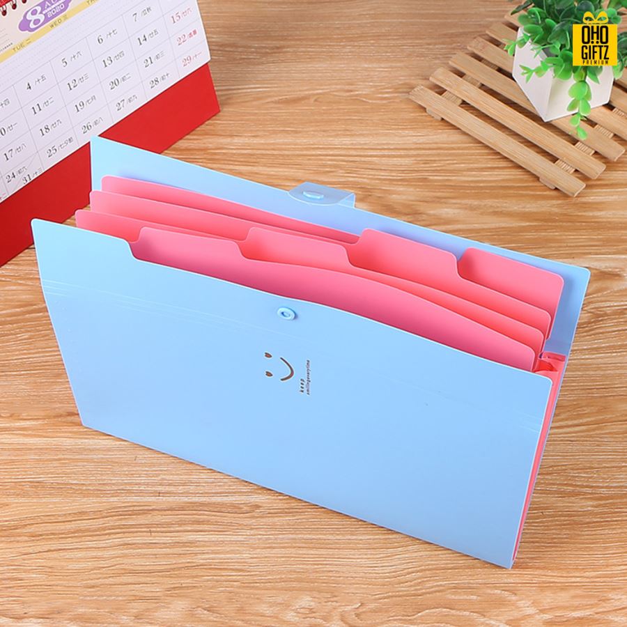 กระเป๋าแฟ้ม5ช่อง ขนาดA4 สกรีนโลโก้ ทำเป็นของพรีเมี่ยม ของชำร่วยได้