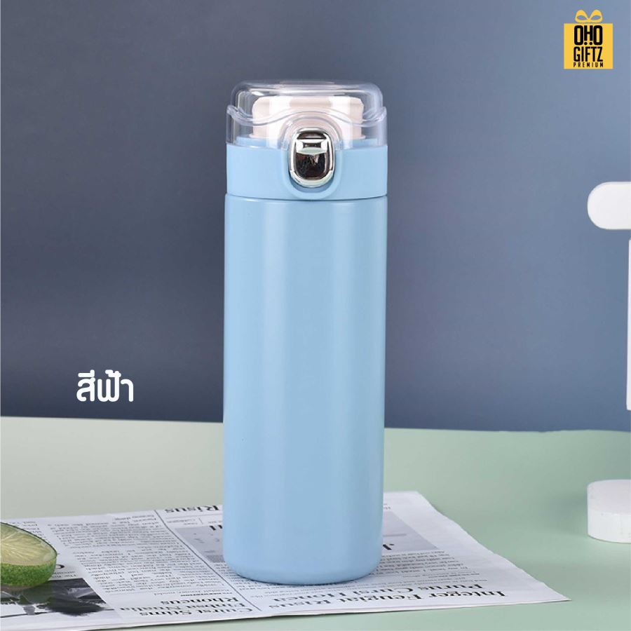 กระบอกสแตนเลส สกรีนโลโก้ ทำเป็นของพรีเมี่ยมได้