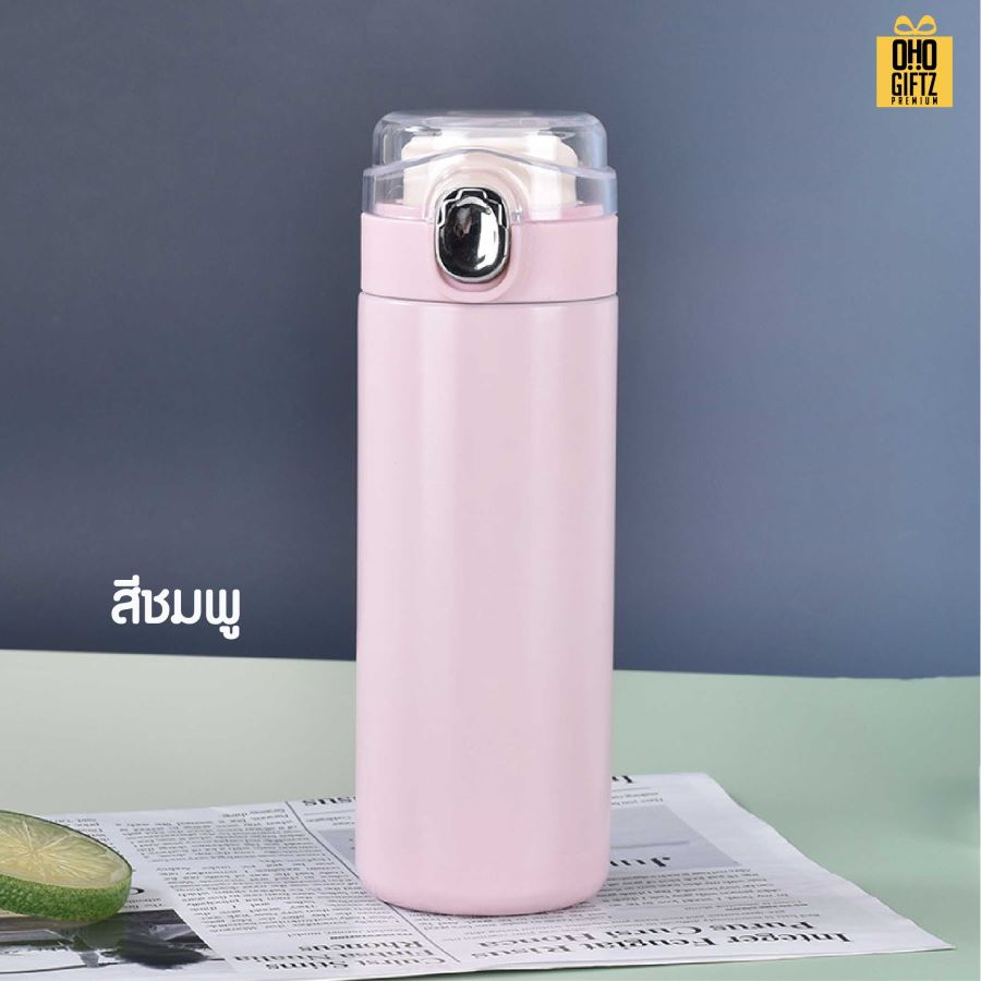 กระบอกสแตนเลส สกรีนโลโก้ ทำเป็นของพรีเมี่ยมได้