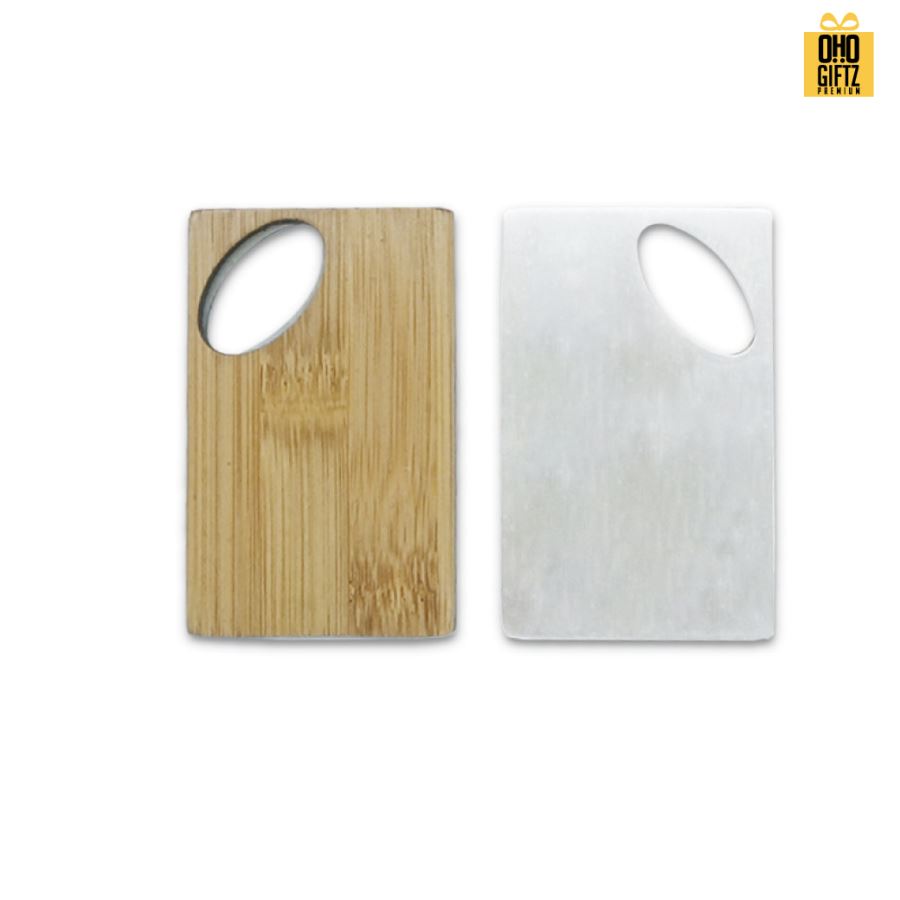 ที่เปิดขวดไม้ สกรีนโลโก้  ทำเป็นของพรีเมี่ยมได้