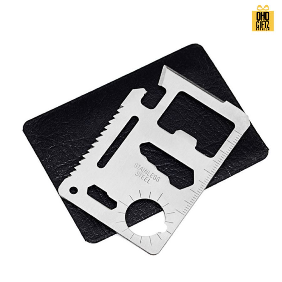 บัตรสแตนเลสเครื่องมือช่างพกพา สกรีนโลโก้ ทำเป็นของพรีเมี่ยมได้