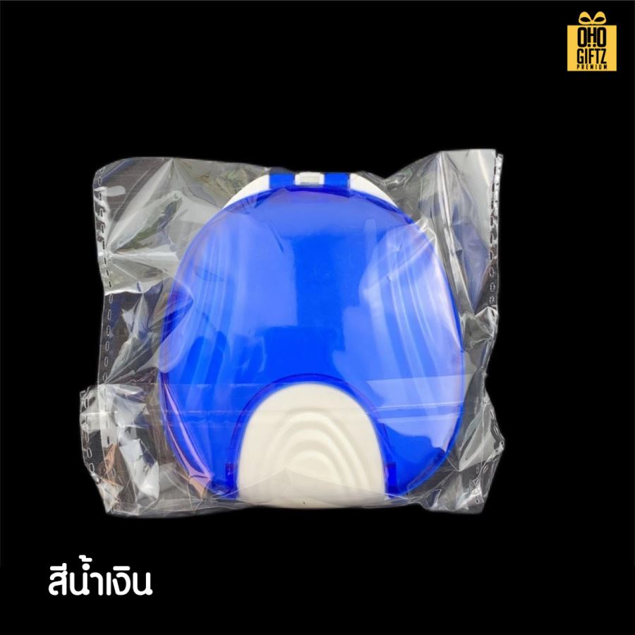 กล่องใส่รีเทนเนอร์พลาสติก สกรีนโลโก้  ทำเป็นของพรีเมี่ยมได้