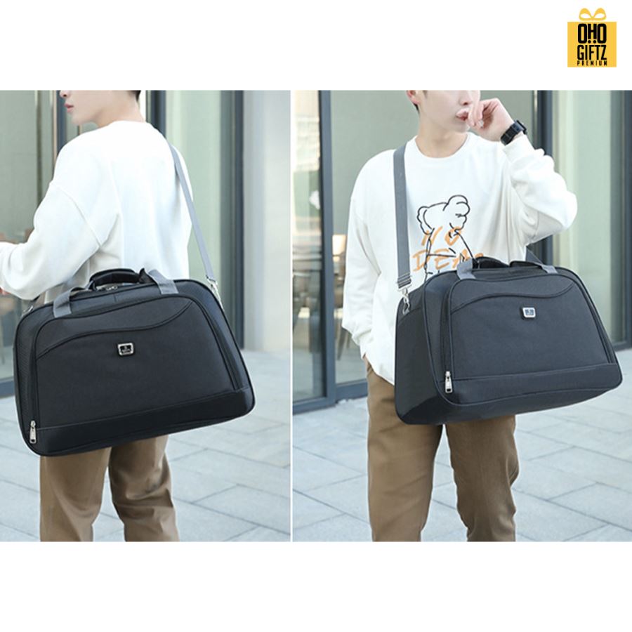 กระเป๋าใส่เสื้อผ้าเดินทาง สกรีนชื่อ สกรีนโลโก้ ทำเป็นของพรีเมี่ยมได้