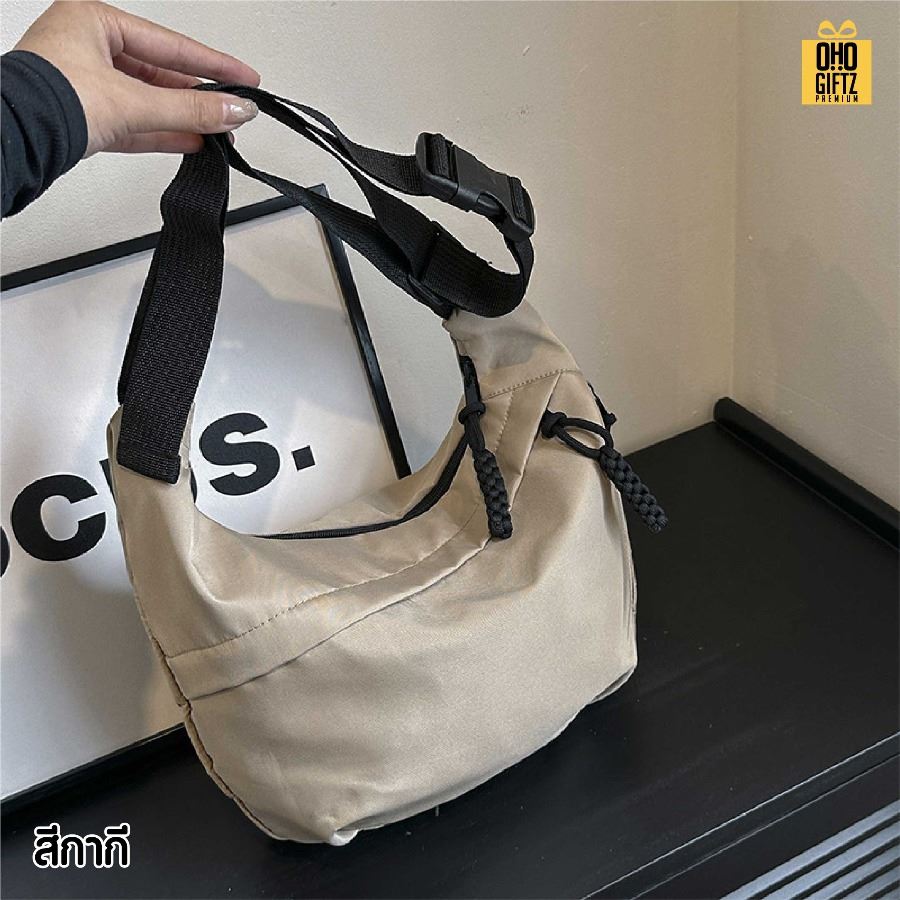 กระเป๋าสะพายแฟชั่นเกาหลี สกรีนโลโก้ ทำเป็นของพรีเมี่ยมได้