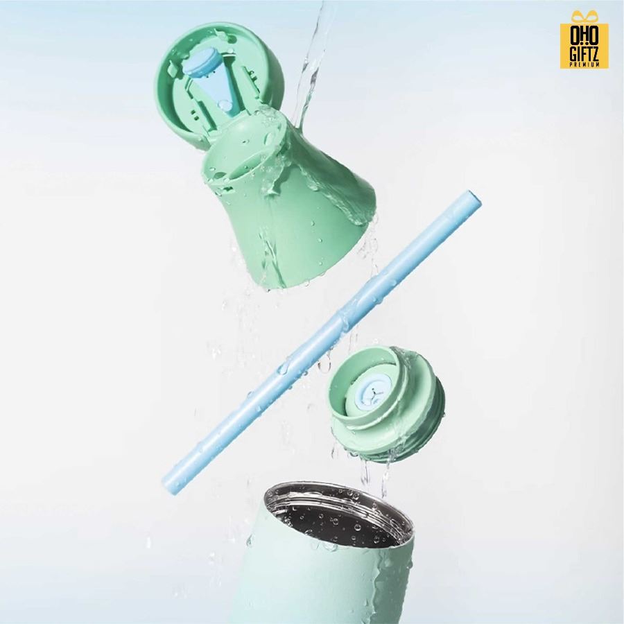 ขวดน้ำสแตนเลส เก็บร้อน-เย็น สกรีนโลโก้ ทำเป็นของพรีเมี่ยมได้