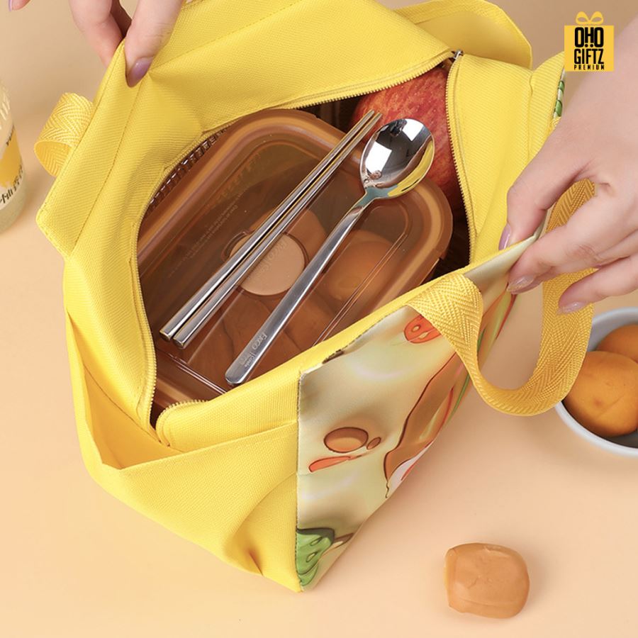 กระเป๋าเก็บอุณหภูมิ ลายน่ารัก 3D สกรีนโลโก้  ทำเป็นของพรีเมี่ยม