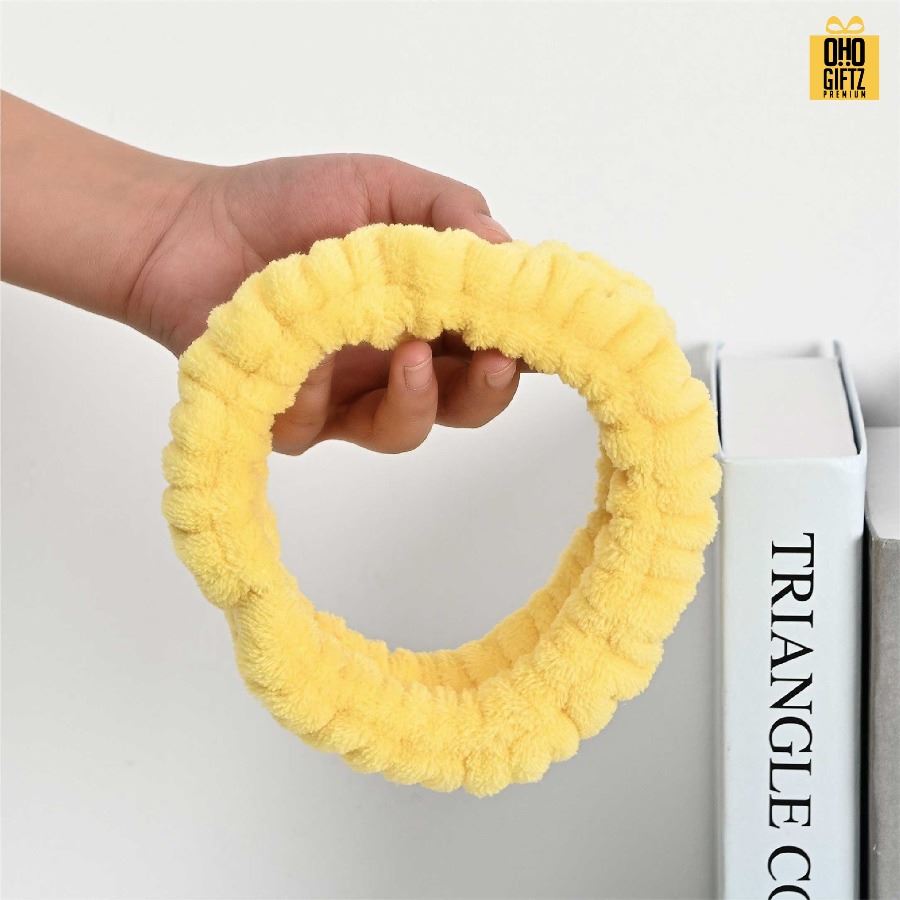 ผ้าคาดผมขนนุ่ม สกรีนชื่อ สกรีนโลโก้ ทำเป็นของพรีเมี่ยมได้