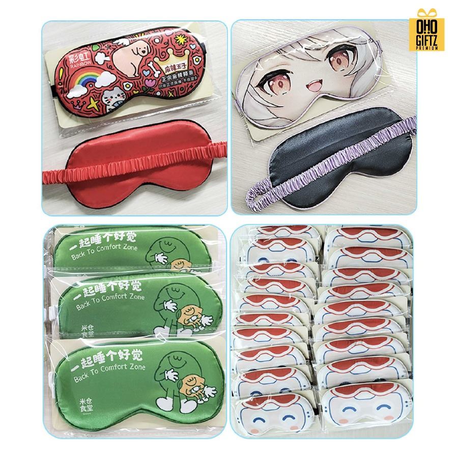 ผ้าปิดตา รับผลิตสกรีนสีได้เต็มผ้า เพิ่มโลโก้ ติดลาเบล ทำเป็นของพรีเมี่ยมได้