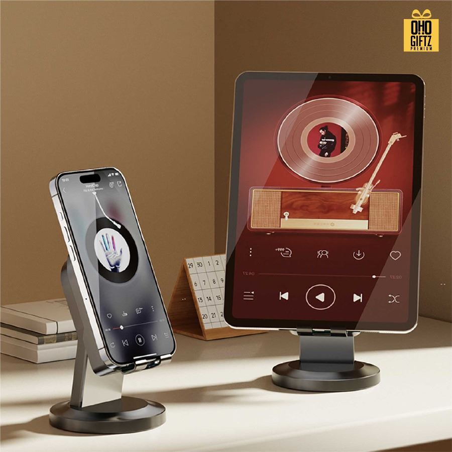 ที่วางมือถือวางลำโพง bluetooth มีไฟ LED สกรีนโลโก้  ทำเป็นของพรีเมี่ยมได้