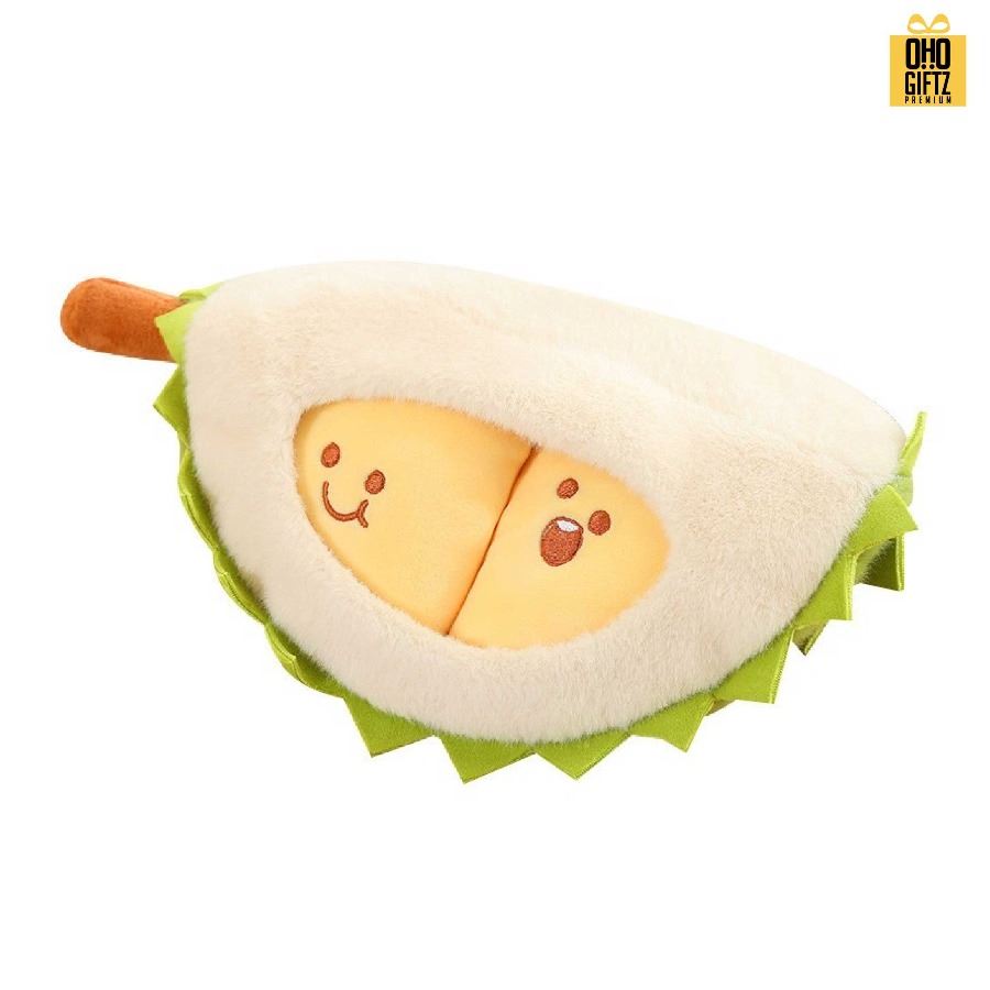 ตุ๊กตาหมอนทุเรียน สกรีนโลโก้ ทำเป็นของพรีเมี่ยมได้ 