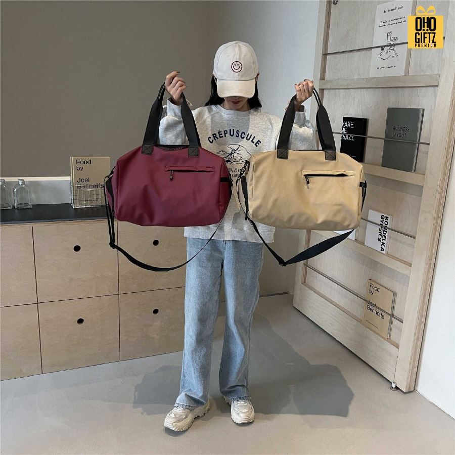 กระเป๋าสะพายไหล่ ไปยิม สกรีนโลโก้ ทำเป็นของพรีเมี่ยมได้