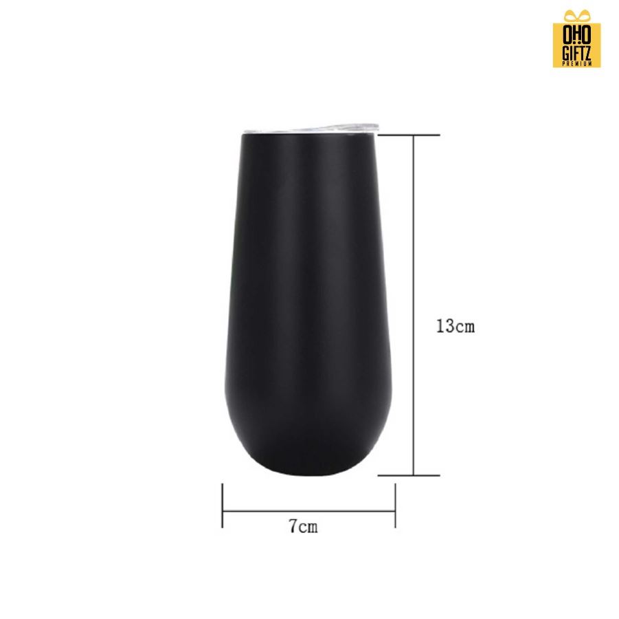 แก้วน้ำสแตนเลส 6oz. สกรีนโลโก้  ทำเป็นของพรีเมี่ยมได้