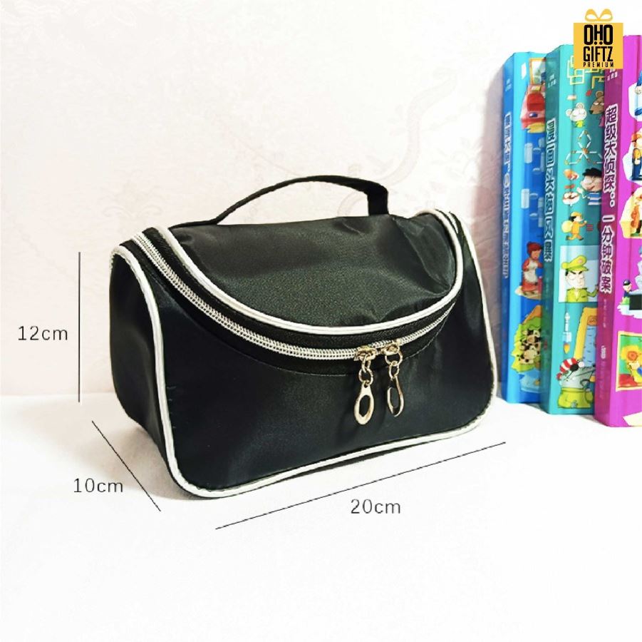 กระเป๋าใส่เครื่องสำอางค์ สกรีนโลโก้ ทำเป็นของพรีเมี่ยมได้