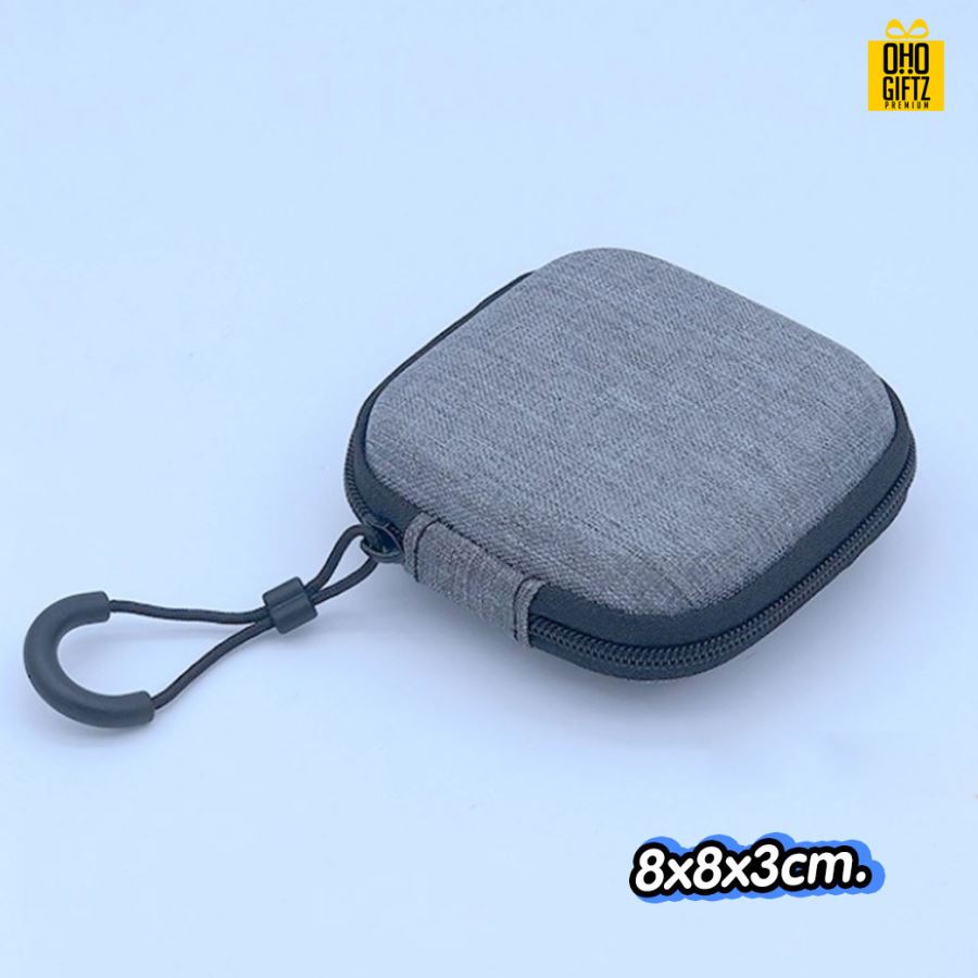 กระเป๋าใส่หูฟัง EVA สกรีนชื่อ สกรีนโลโก้ ทำเป็นของพรีเมี่ยมได้ 