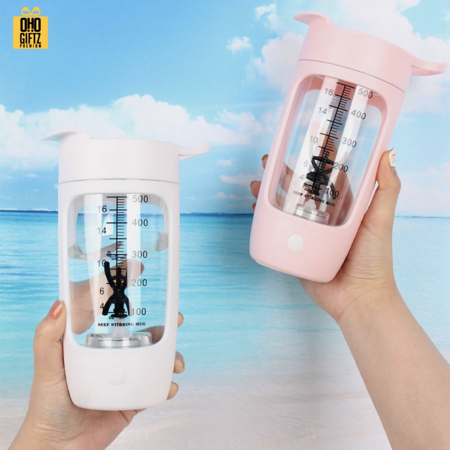 แก้วปั่นชงอัตโนมัติ  สกรีนโลโก้ ทำเป็นของพรีเมี่ยมได้