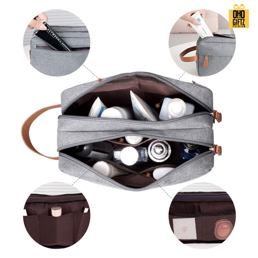 กระเป๋าใส่อุปกรณ์อาบน้ำ สกรีนโลโก้ ทำเป็นของพรีเมี่ยมได้