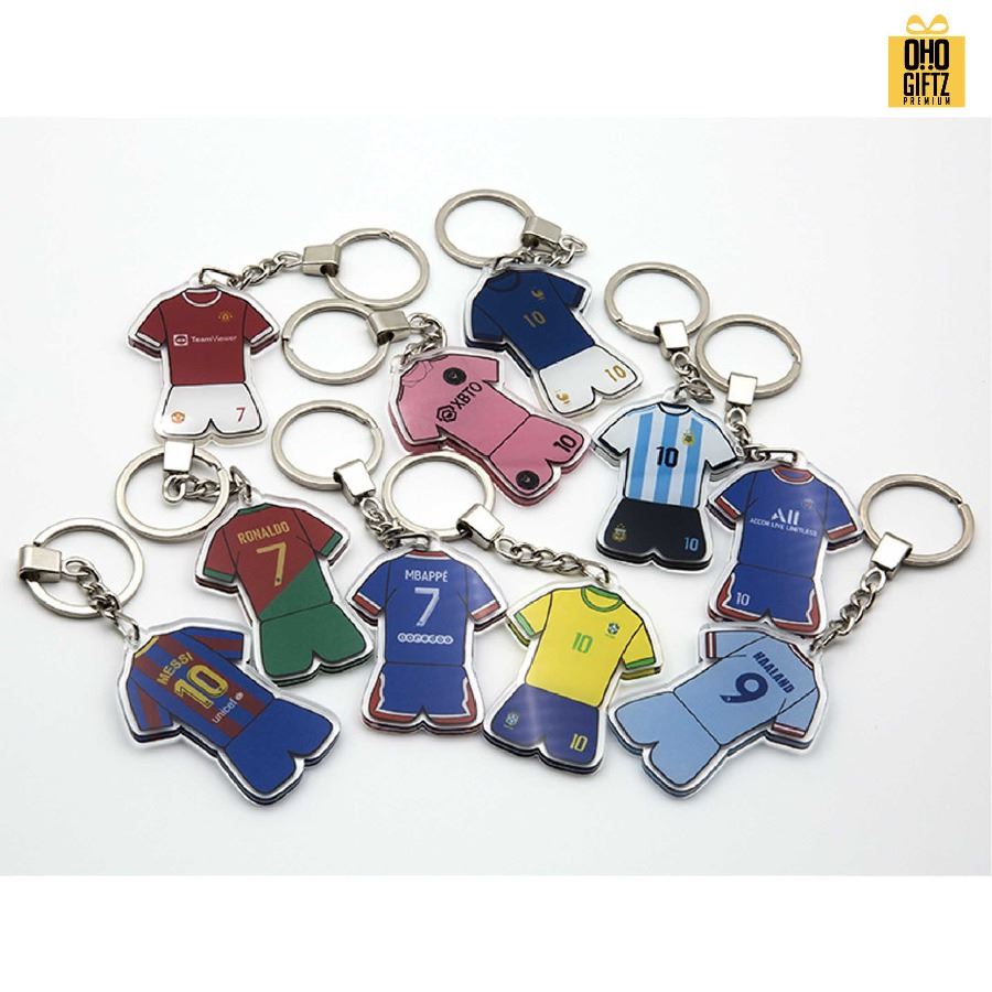พวงกุญแจอะคริลิคทีมฟุตบอล รับผลิตสกรีนโลโก้ ทำเป็นของพรีเมี่ยม ของชำร่วยได้