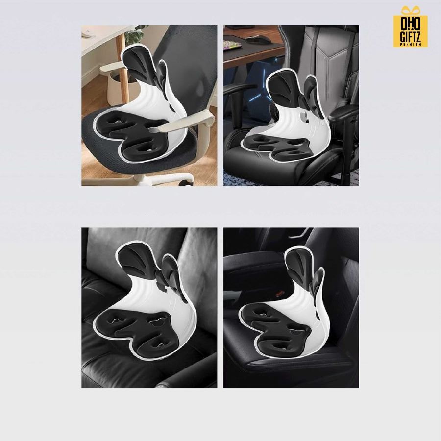 เบาะรองหลังเก้าอี้ เพื่อสุขภาพ สกรีนชื่อ สกรีนโลโก้ ทำเป็นของพรีเมี่ยมได้ 