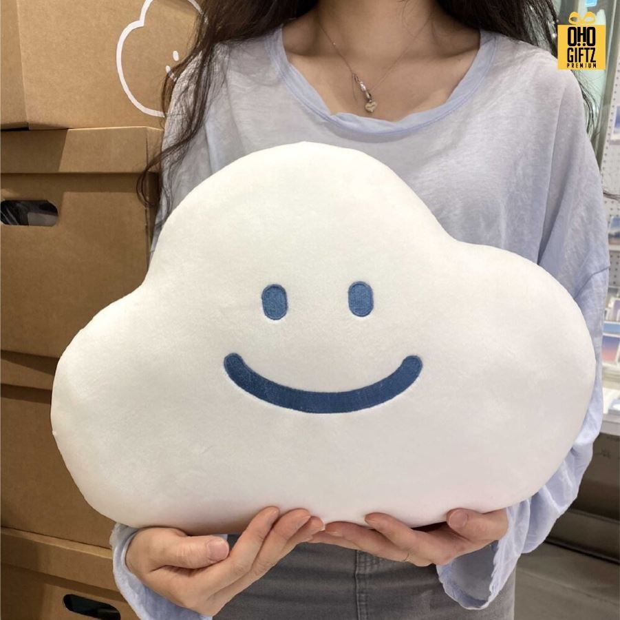 หมอนอิงก้อนเมฆ สกรีนโลโก้ ทำเป็นของพรีเมี่ยมได้ 