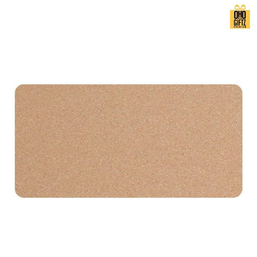 แผ่นรองเม้าส์ไม้ก็อก สกรีนโลโก้ ทำเป็นของพรีเมี่ยมได้