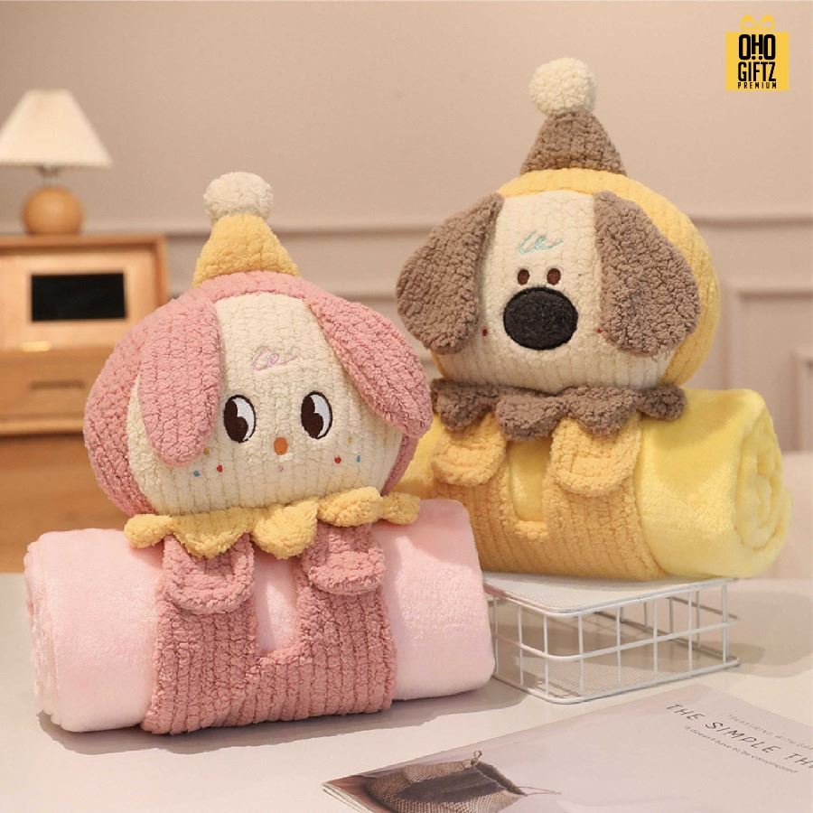 ตุ๊กตาผ้าห่มม้วนแฟนซี สกรีนโลโก้ ติดลาเบล ทำเป็นของพรีเมี่ยมได้