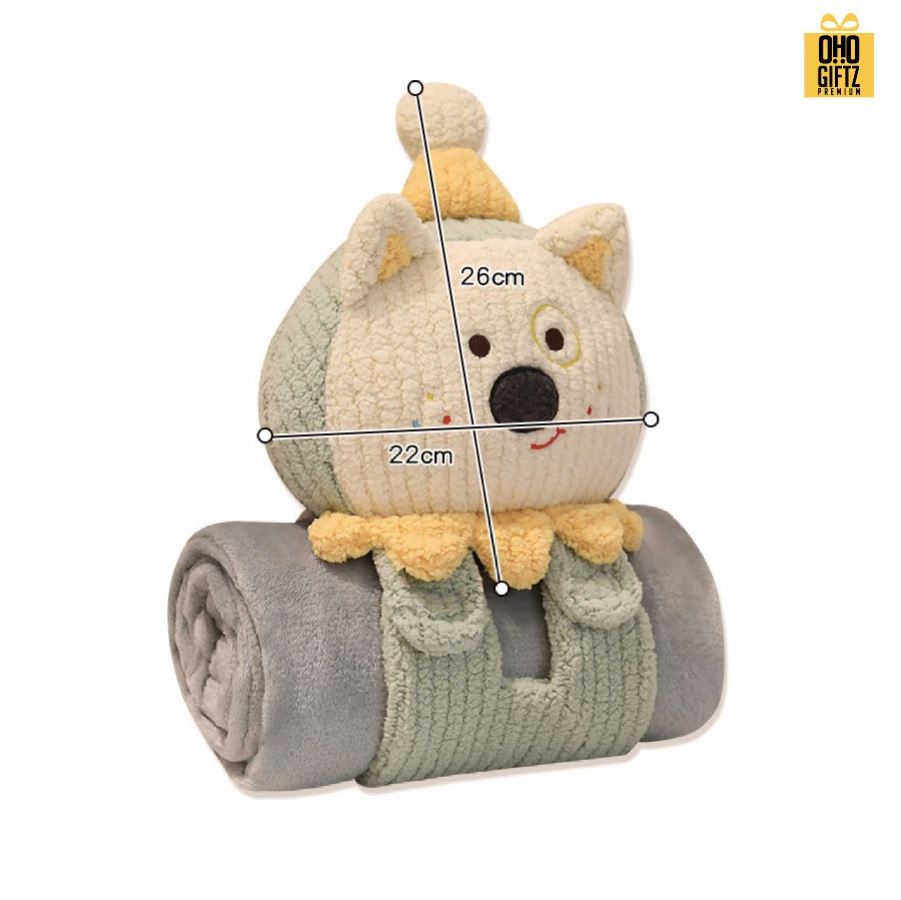 ตุ๊กตาผ้าห่มม้วนแฟนซี สกรีนโลโก้ ติดลาเบล ทำเป็นของพรีเมี่ยมได้