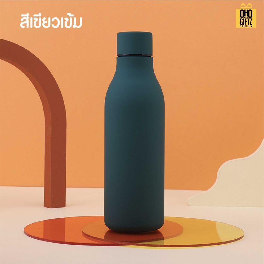 ขวดสแตนเลสเก็บอุณหภูมิ สกรีนโลโก้ ทำเป็นของพรีเมี่ยมได้