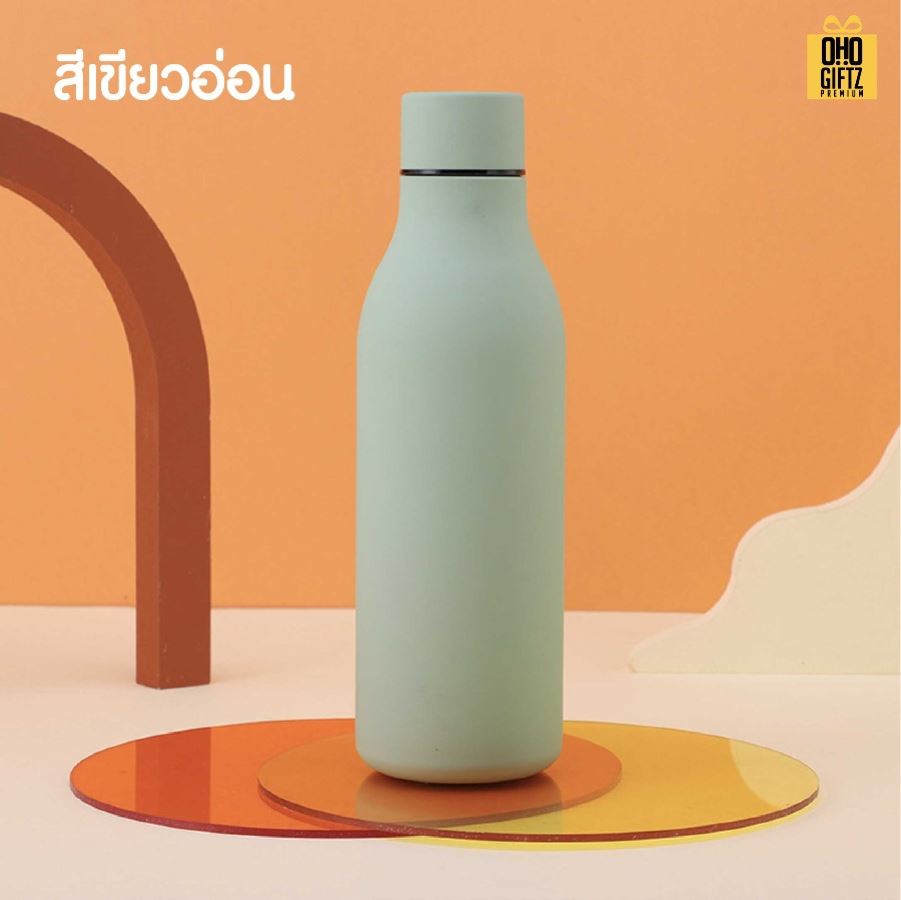 ขวดสแตนเลสเก็บอุณหภูมิ สกรีนโลโก้ ทำเป็นของพรีเมี่ยมได้