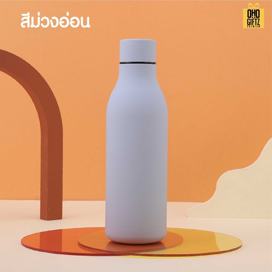 ขวดสแตนเลสเก็บอุณหภูมิ สกรีนโลโก้ ทำเป็นของพรีเมี่ยมได้