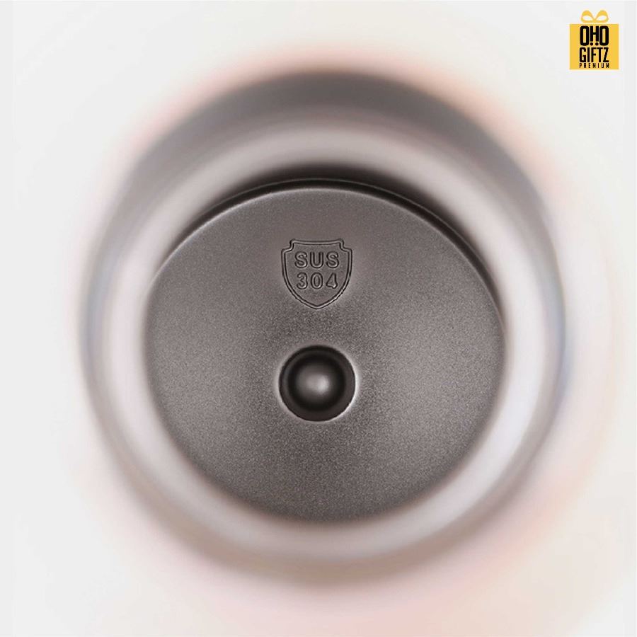 ขวดสแตนเลสเก็บอุณหภูมิแบบมีหูหิ้ว สกรีนโลโก้ ทำเป็นของพรีเมี่ยมได้