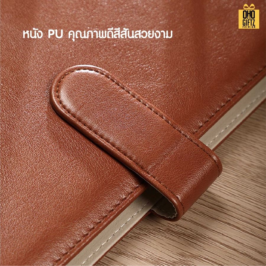 แฟ้มเอกสารนักธุรกิจ PU สกรีนโลโก้ ทำเป็นของพรีเมี่ยม ของชำร่วย